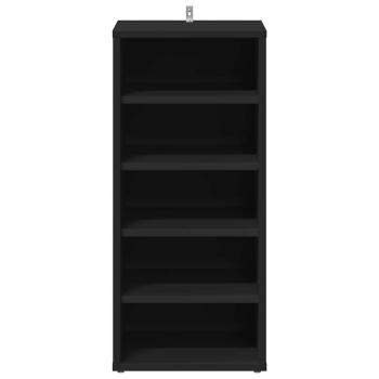 Schuhschränke 31,5 x 35 x 70 cm Schwarz 6 Fächer für Schuhe