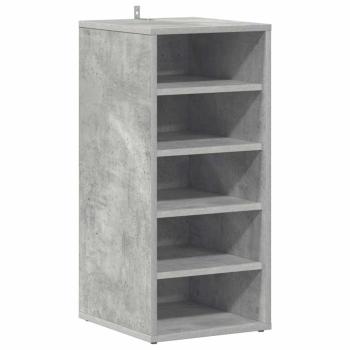 Schuhschränke 31,5 x 35 x 70 cm Betongrau 6 Fächer für Schuhe