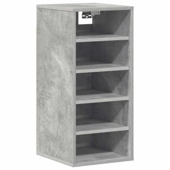 Schuhschränke 31,5 x 35 x 70 cm Betongrau 6 Fächer für Schuhe