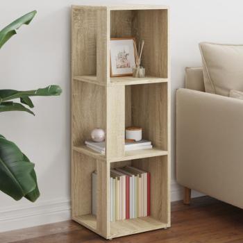 ARDEBO.de - Eckregal Sonoma-Eiche 33x33x100 cm Holzwerkstoff