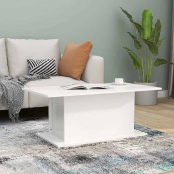 ARDEBO.de - Couchtisch Weiß 102x55,5x40 cm Holzwerkstoff