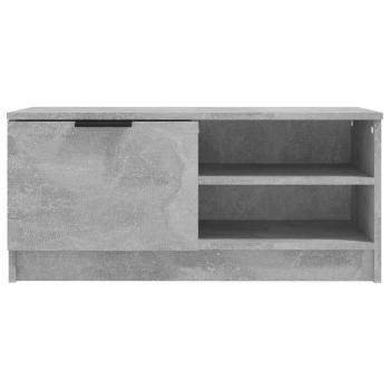 TV-Schränke 2 Stk. Betongrau 80x35x36,5 cm Holzwerkstoff