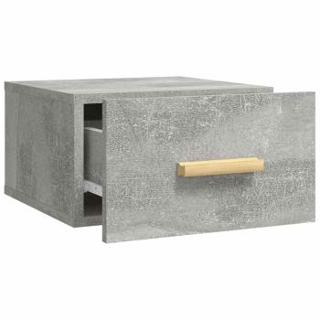 Wand-Nachttisch Betongrau 35x35x20 cm