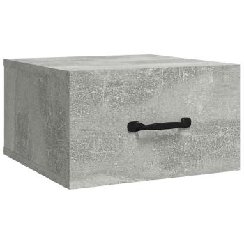 Wand-Nachttisch Betongrau 35x35x20 cm