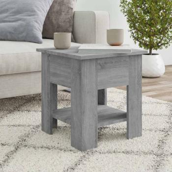 ARDEBO.de - Couchtisch Grau Sonoma 40x40x42 cm Holzwerkstoff