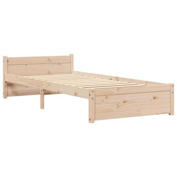 Massivholzbett 90x200 cm