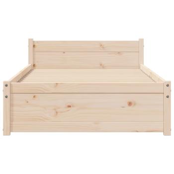 Massivholzbett 90x200 cm