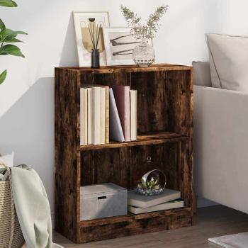 ARDEBO.de - Bücherregal Räuchereiche 60x24x76 cm Holzwerkstoff
