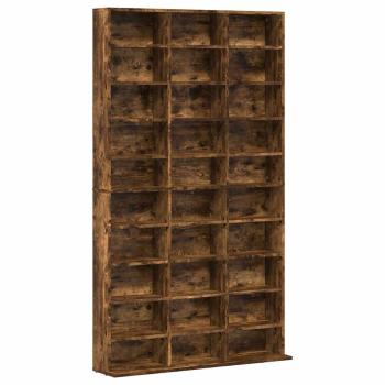 CD-Regal Räuchereiche 102x23x177,5 cm Holzwerkstoff
