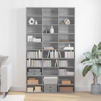 ARDEBO.de - CD-Regal Grau Sonoma 102x23x177,5 cm Holzwerkstoff