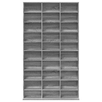 CD-Regal Grau Sonoma 102x23x177,5 cm Holzwerkstoff