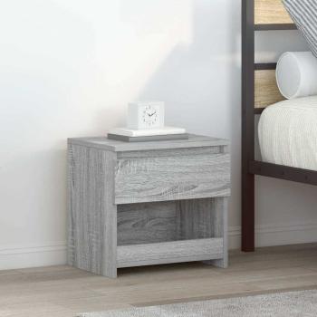 ARDEBO.de - Nachttisch Grau Sonoma 40x30x39 cm Holzwerkstoff