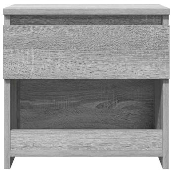 Nachttische 2 Stk. Grau Sonoma 40x30x39 cm Holzwerkstoff