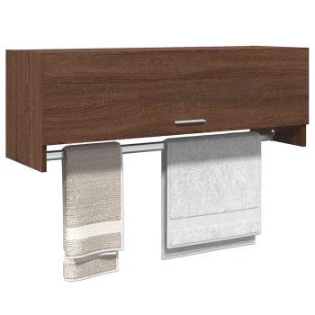 Kleiderschrank Braun Eichen-Optik 100x32,5x35 cm Holzwerkstoff