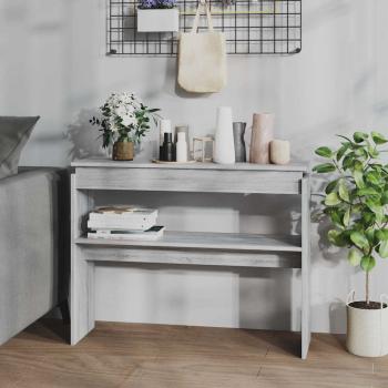 ARDEBO.de - Konsolentisch Grau Sonoma 102x30x80 cm Holzwerkstoff