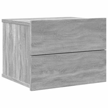 Nachttische 2 Stk. Grau Sonoma 40x30x30 cm Holzwerkstoff