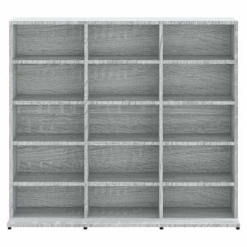 CD-Regal Grau Sonoma 100x23x89,5 cm Holzwerkstoff