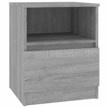 Nachttisch Grau Sonoma 40x40x50 cm Holzwerkstoff
