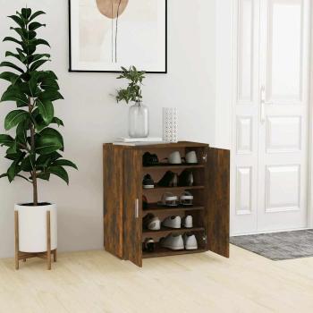 ARDEBO.de - Schuhschränke 60 x 35 x 70 cm Räuchereiche 6 Fächer für Schuhe
