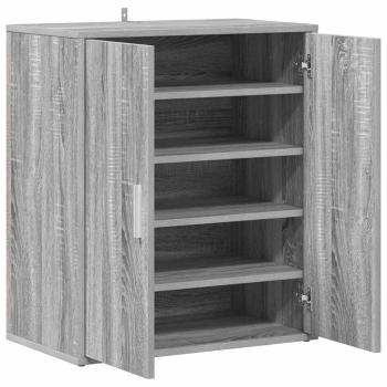 Schuhschränke 60 x 35 x 70 cm Sonoma-Grau 6 Fächer für Schuhe
