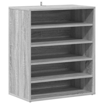 ARDEBO.de - Schuhschränke 60 x 35 x 70 cm Sonoma-Grau 6 Fächer für Schuhe