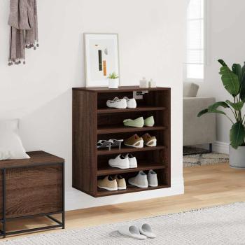 Schuhschränke 60 x 35 x 70 cm Braun Eichen-Optik