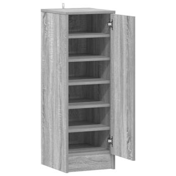 Schuhschränke 32 x 35 x 92 cm Sonoma-Grau 6 Fächer für Schuhe