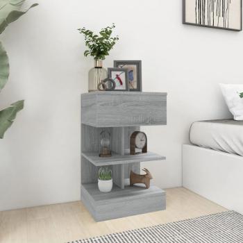 ARDEBO.de - Nachttische 2 Stk. Grau Sonoma 40x35x65 cm Holzwerkstoff