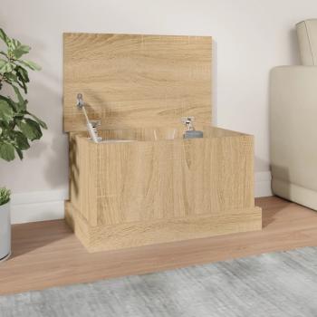 ARDEBO.de - Aufbewahrungsbox Sonoma-Eiche 50 x 30 x 28 cm Holzwerkstoff