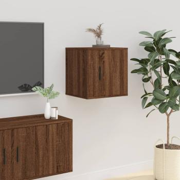 TV-Wandschränke 2 Stk. Braun Eichen-Optik 40x34,5x40 cm