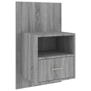Wand-Nachttische 2 Stk. Grau Sonoma