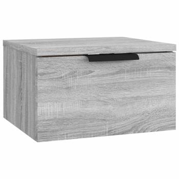 Wand-Nachttisch Grau Sonoma 34x30x20 cm