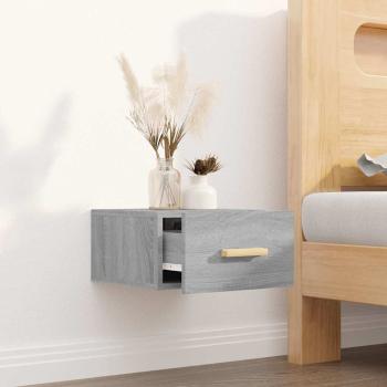 Wand-Nachttisch Grau Sonoma 35x35x20 cm