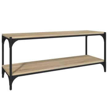 TV-Schrank Sonoma-Eiche 100x33x41 cm Holzwerkstoff und Stahl