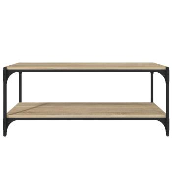 TV-Schrank Sonoma-Eiche 100x33x41 cm Holzwerkstoff und Stahl