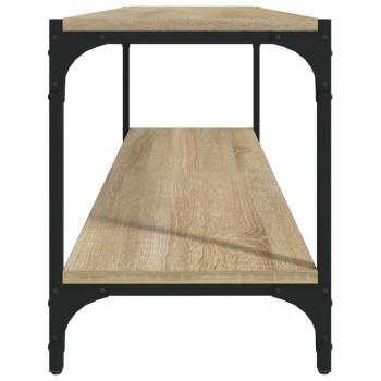 TV-Schrank Sonoma-Eiche 100x33x41 cm Holzwerkstoff und Stahl