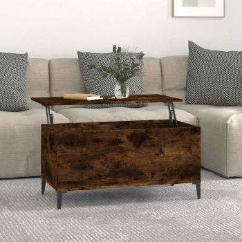 ARDEBO.de - Couchtisch R?uchereiche 90x44,5x45 cm Holzwerkstoff