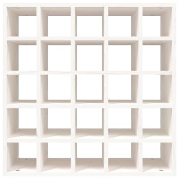 Weinschrank Weiß 56 x 25 x 56 cm Massivholz Kiefer