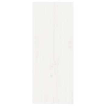 Weinregal Weiß 62x25x62 cm Massivholz Kiefer