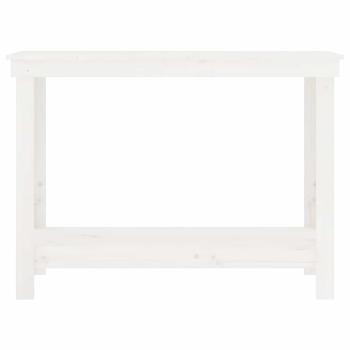 Werkbank Weiß 110x50x80 cm Massivholz Kiefer