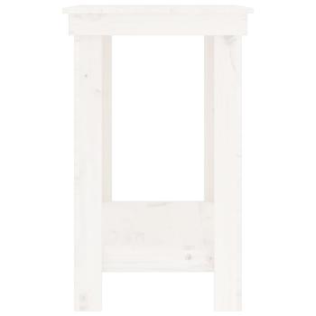 Werkbank Weiß 110x50x80 cm Massivholz Kiefer