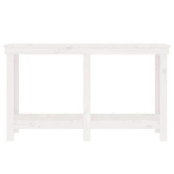 Werkbank Weiß 140x50x80 cm Massivholz Kiefer
