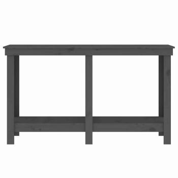 Werkbank Grau 140x50x80 cm Massivholz Kiefer