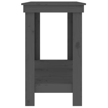 Werkbank Grau 140x50x80 cm Massivholz Kiefer