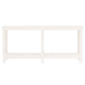Werkbank Weiß 180x50x80 cm Massivholz Kiefer