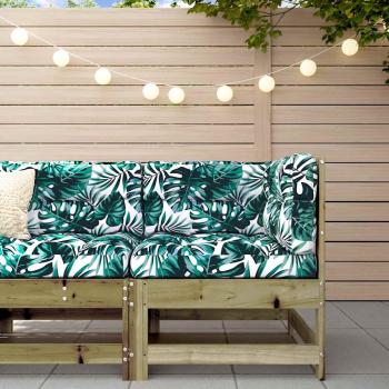 ARDEBO.de - Ecksofa mit Kissen Kiefernholz Imprägniert