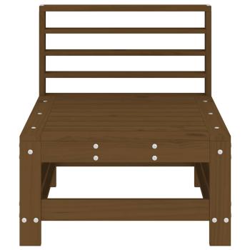 Garten-Mittelsofas 2 Stk. Honigbraun Massivholz Kiefer