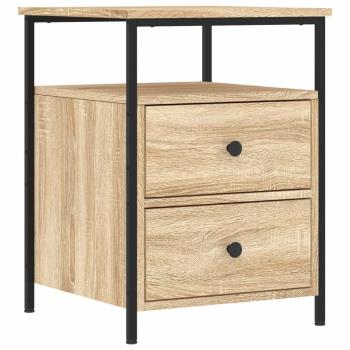 Nachttische 2 Stk. Sonoma-Eiche 44x45x60 cm Holzwerkstoff