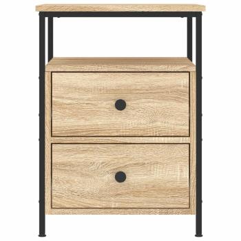 Nachttische 2 Stk. Sonoma-Eiche 44x45x60 cm Holzwerkstoff