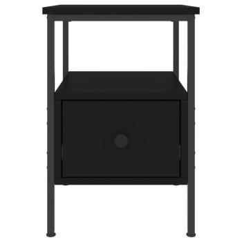 Nachttisch Schwarz 34x36x50 cm Holzwerkstoff